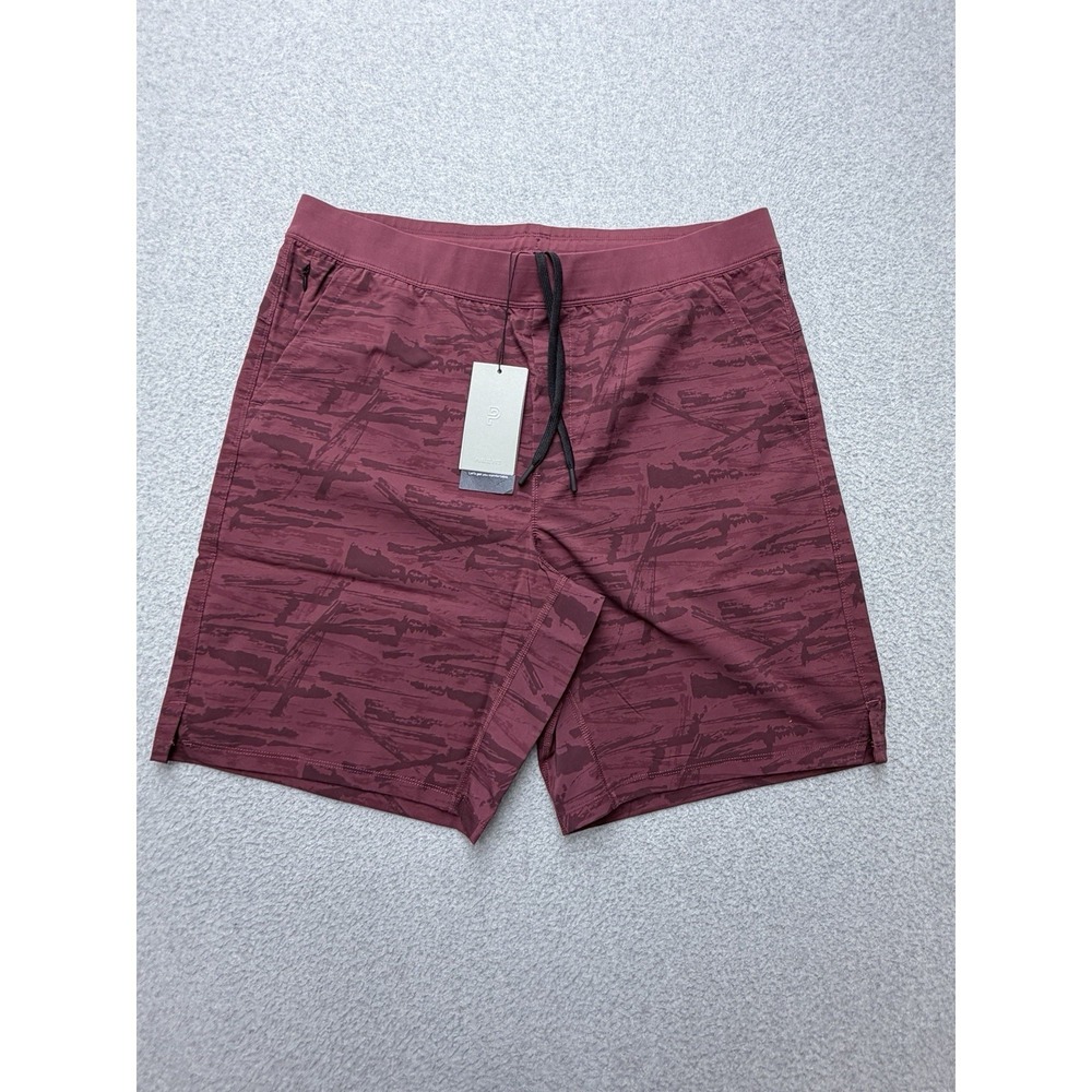 Public Rec Flex Short Shorts Mens 38 Red Camo Athletic Gym 9 Inseam